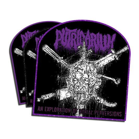 Temporal Dimensions Patches Putridarium An Exploration of Burial Perversions Woven Metal Patches