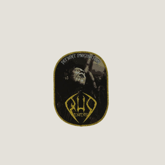 Temporal Dimensions Patches Quo Vadis Defiant Imagination Golden Glitter Border Woven Patch