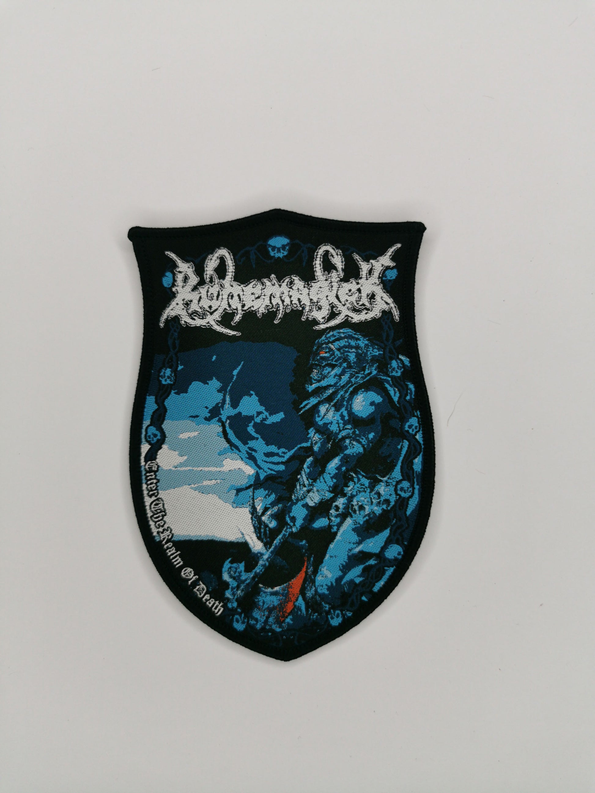 Temporal Dimensions Patches Runemagick Enter the Realm of Death Metal Black Border Woven Patch