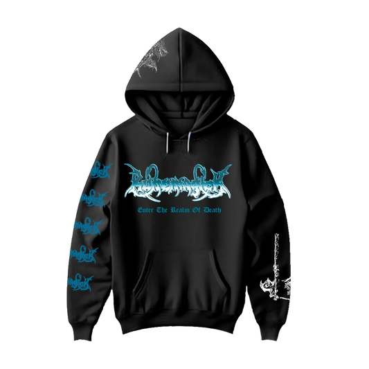 Temporal Dimensions Patches Runemagick Enter the Realm of Death Pullover Hoodie Front