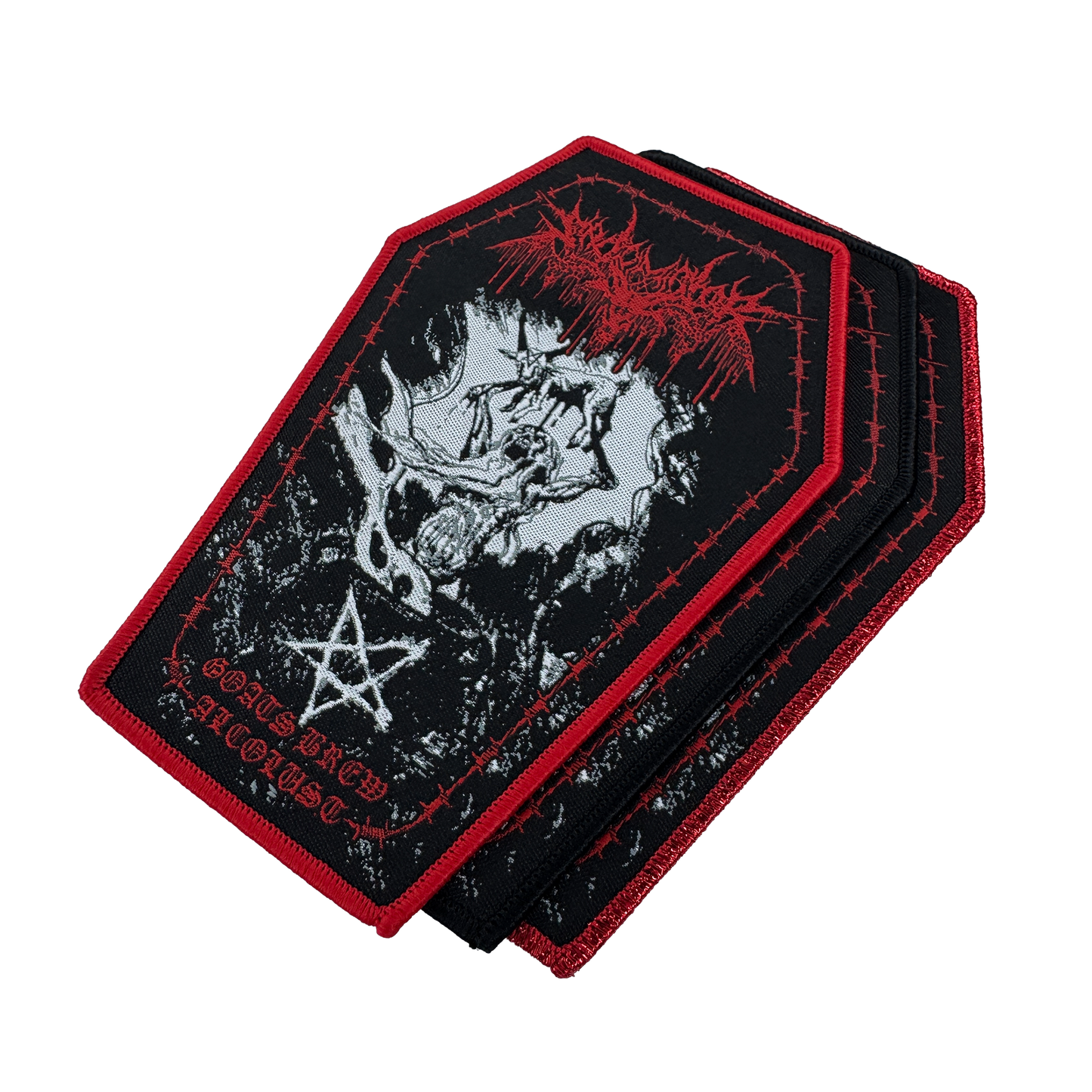 Temporal Dimensions Patches Sadomator Goats Brew Alcolust Metal Woven Patches