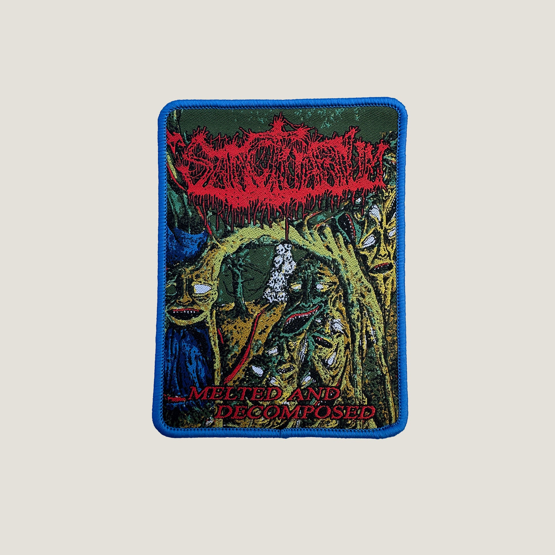 Temporal Dimensions Patches Sanctuarium Melted and Decomposed Blue Border Woven Patch