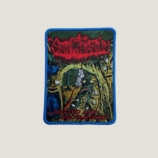 Temporal Dimensions Patches Sanctuarium Melted and Decomposed Blue Border Woven Patch