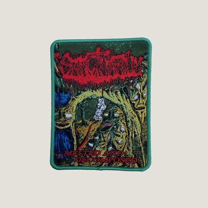 Temporal Dimensions Patches Sanctuarium Melted and Decomposed Green Border Woven Patch