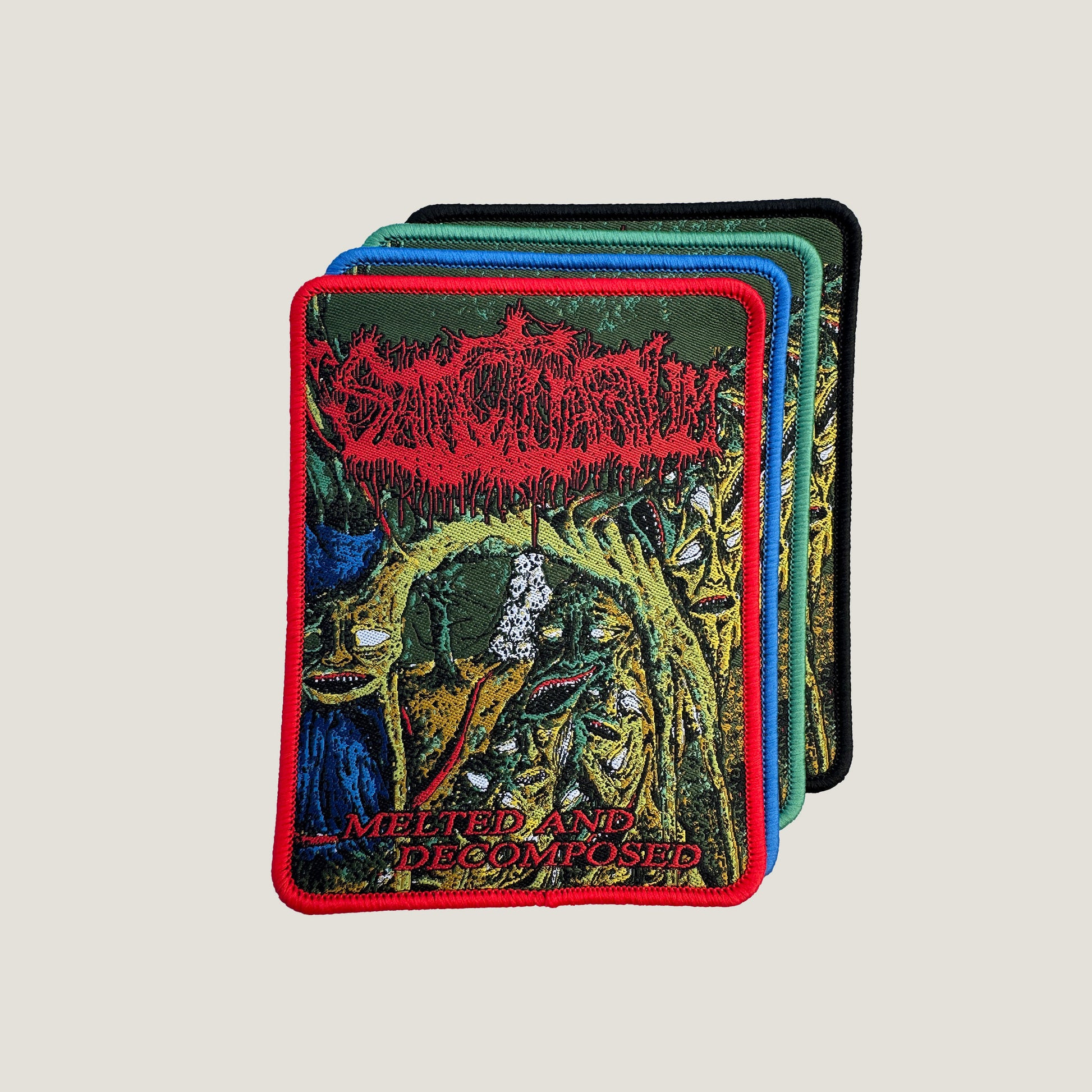 Temporal Dimensions Patches Sanctuarium Melted and Decomposed Woven Patches