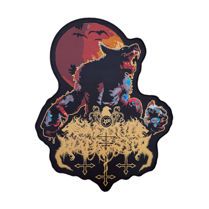 Temporal Dimensions Patches Satanic Warmaster Aamongandr Black Border Woven Backpatch