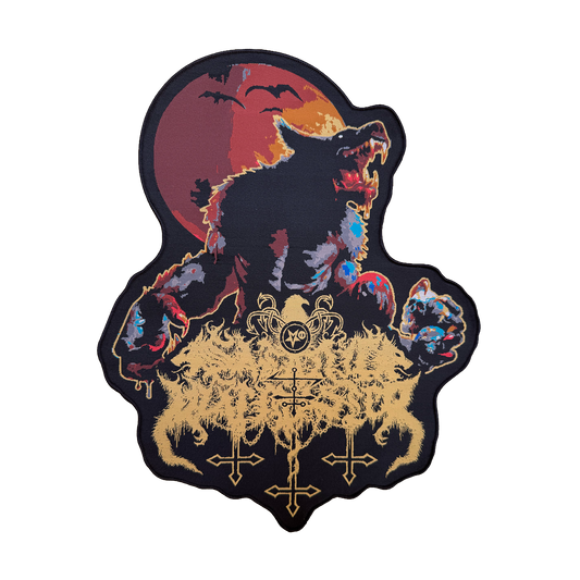 Temporal Dimensions Patches Satanic Warmaster Aamongandr Black Border Woven Backpatch