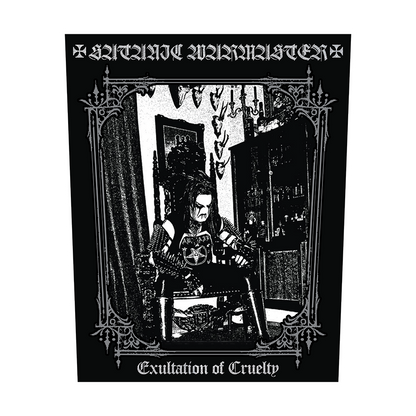 Temporal Dimensions Patches Satanic Warmaster Exultation of Cruelty White Border Woven Backpatch