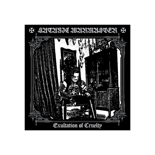 Temporal Dimensions Patches Satanic Warmaster Exultation of Cruelty White Border Woven Patch