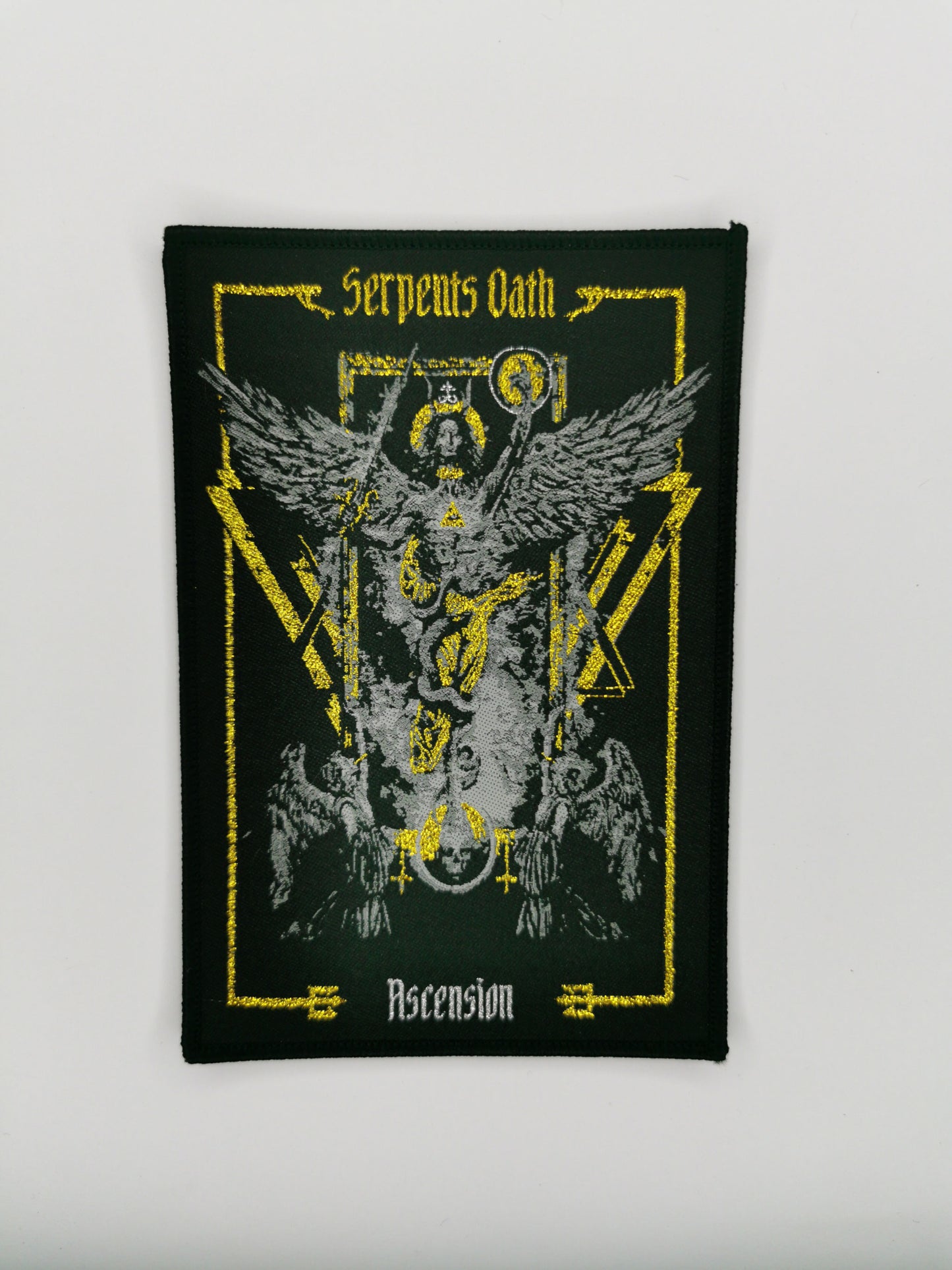 Temporal Dimensions Patches Serpents Oath Ascension Black Border Woven Patch