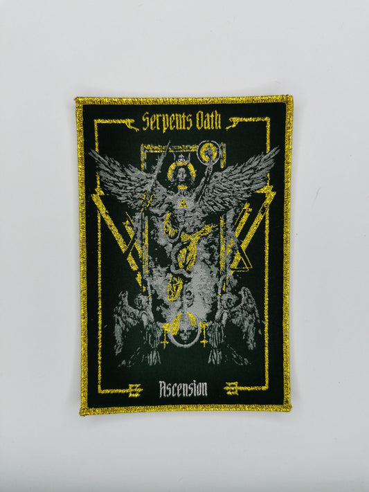 Temporal Dimensions Patches Serpents Oath Ascension Golden Glitter Border Woven Patch