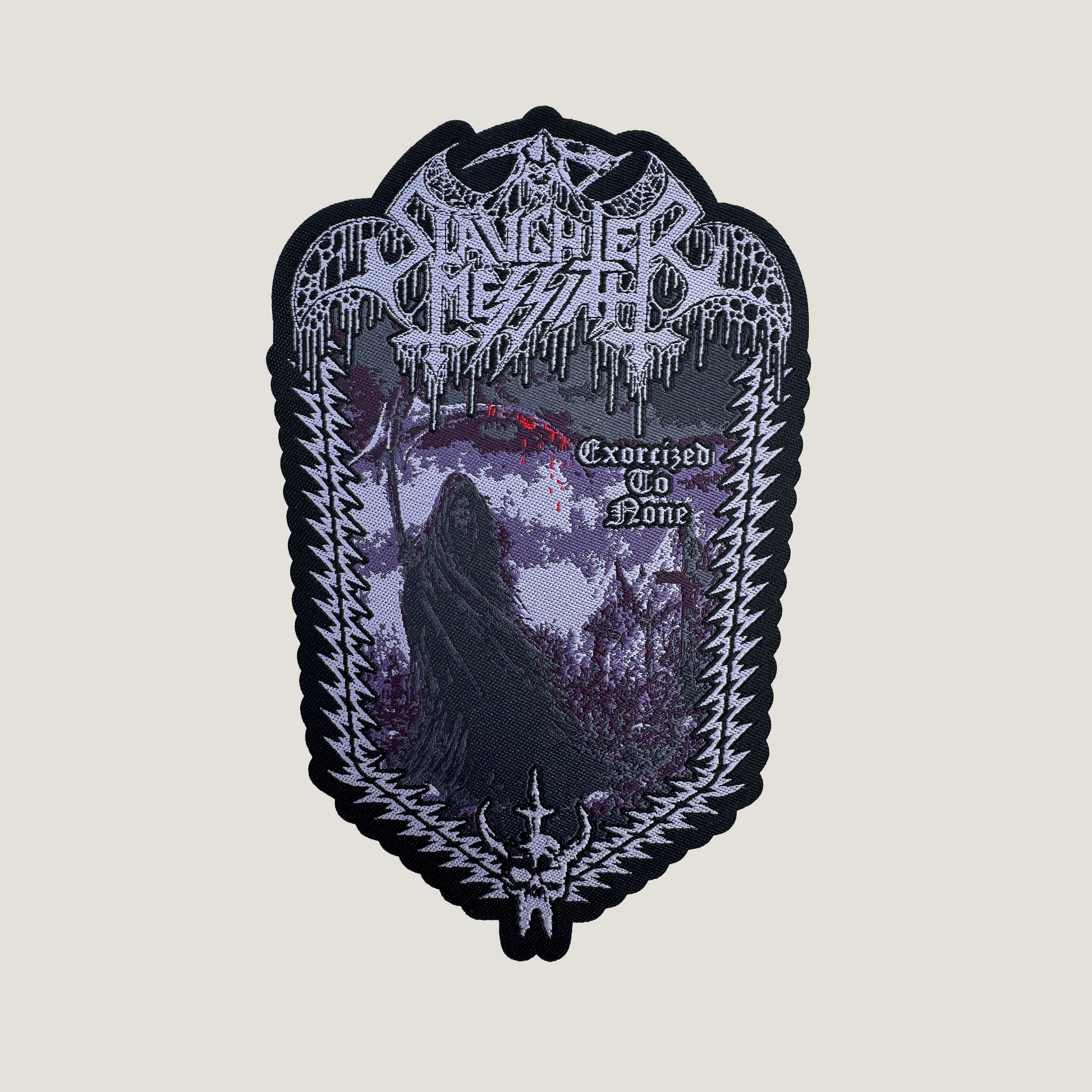 Temporal_Dimensions Patches Slaughter Messiah Exorcized to None Laser Cut Woven Patch