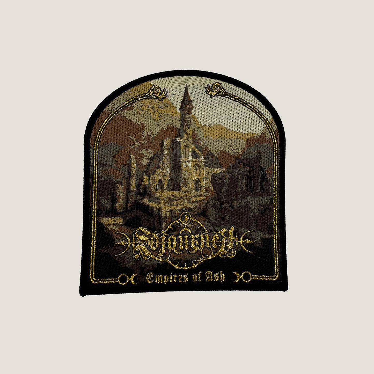 Temporal Dimensions Patches Sojourner Empires of Ash Black Border Woven Patch