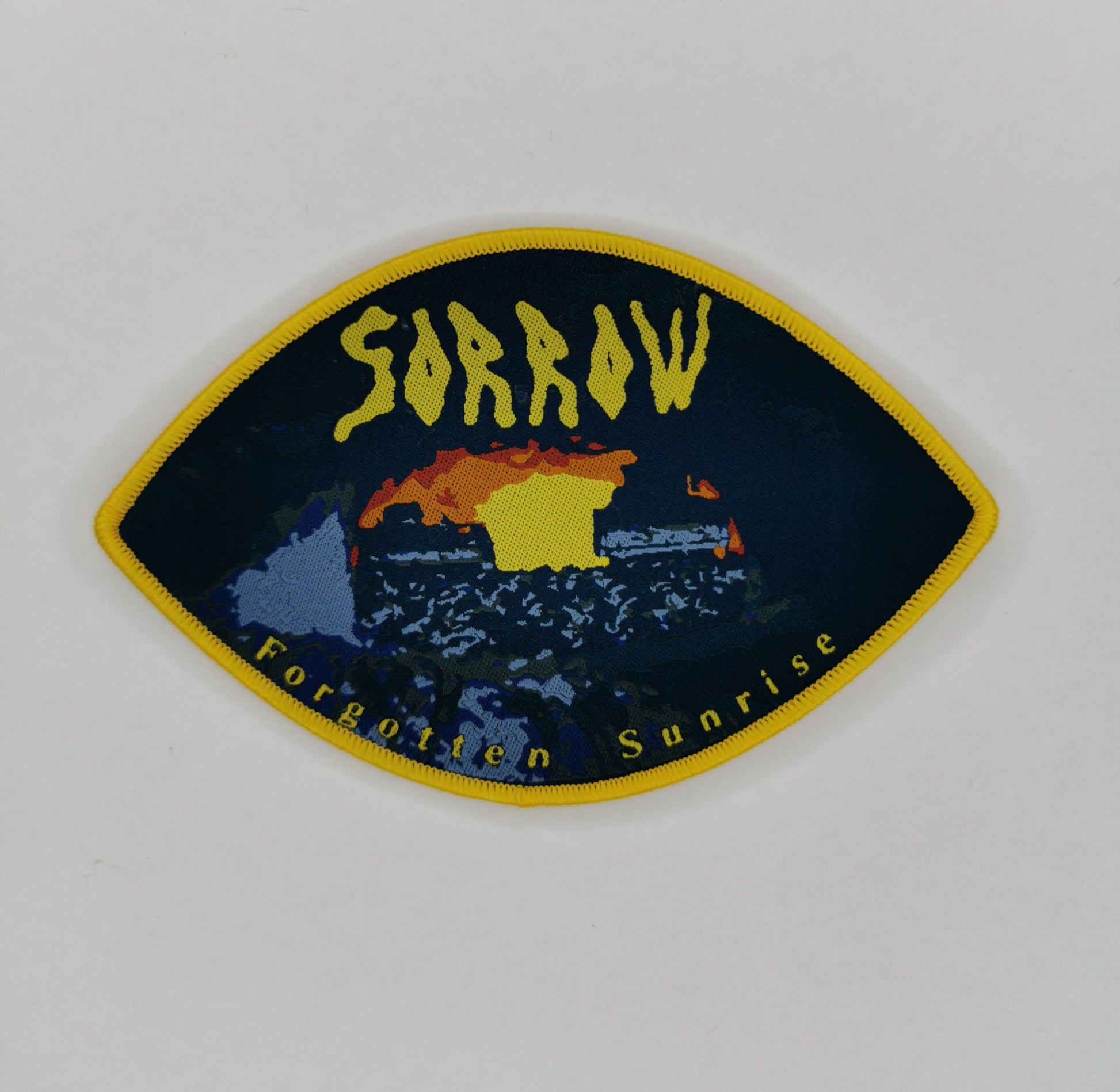 Temporal Dimensions Patches Sorrow Forgotten Sunrise Yellow Border Woven Patch