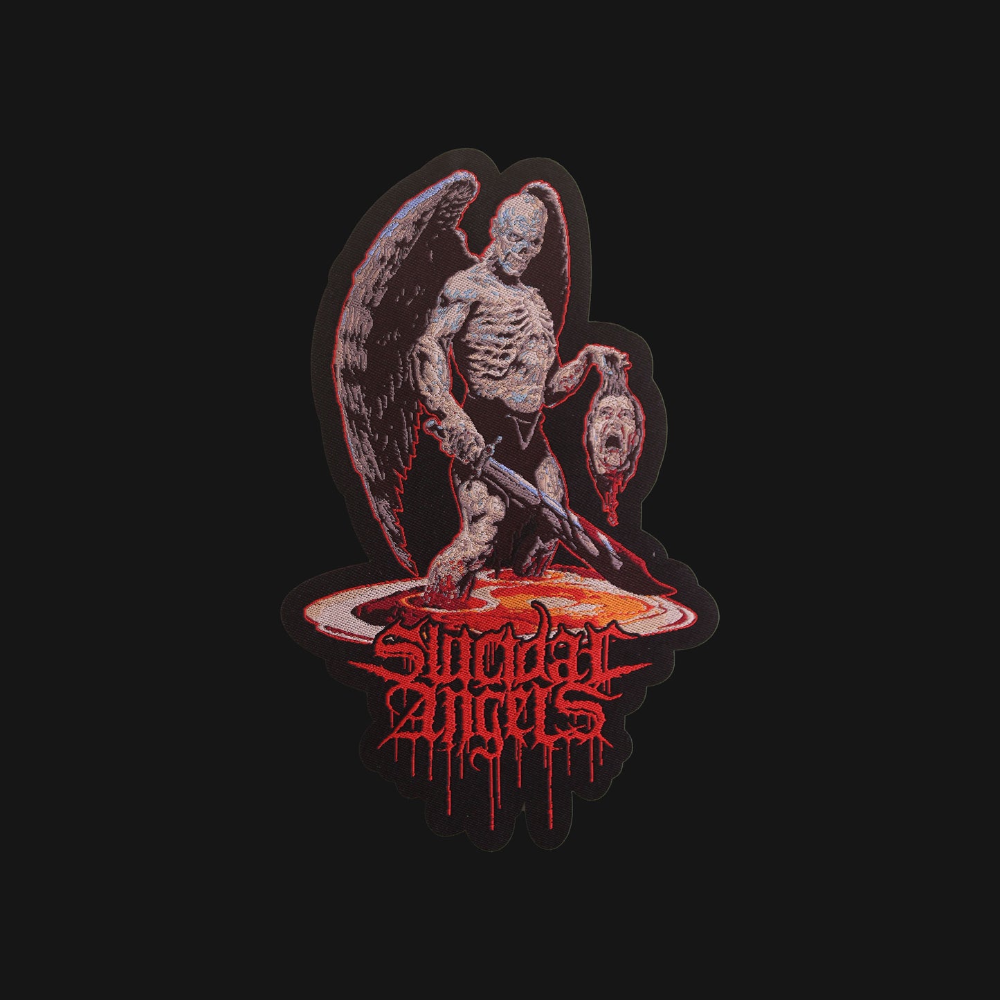 Temporal Dimensions Patches Suicide Angels Bloodbath Laser Cut Woven Patch