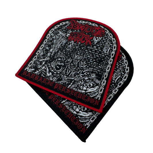 Temporal Dimensions Patches Torture Rack Barbaric Persecution Metal Woven Patches