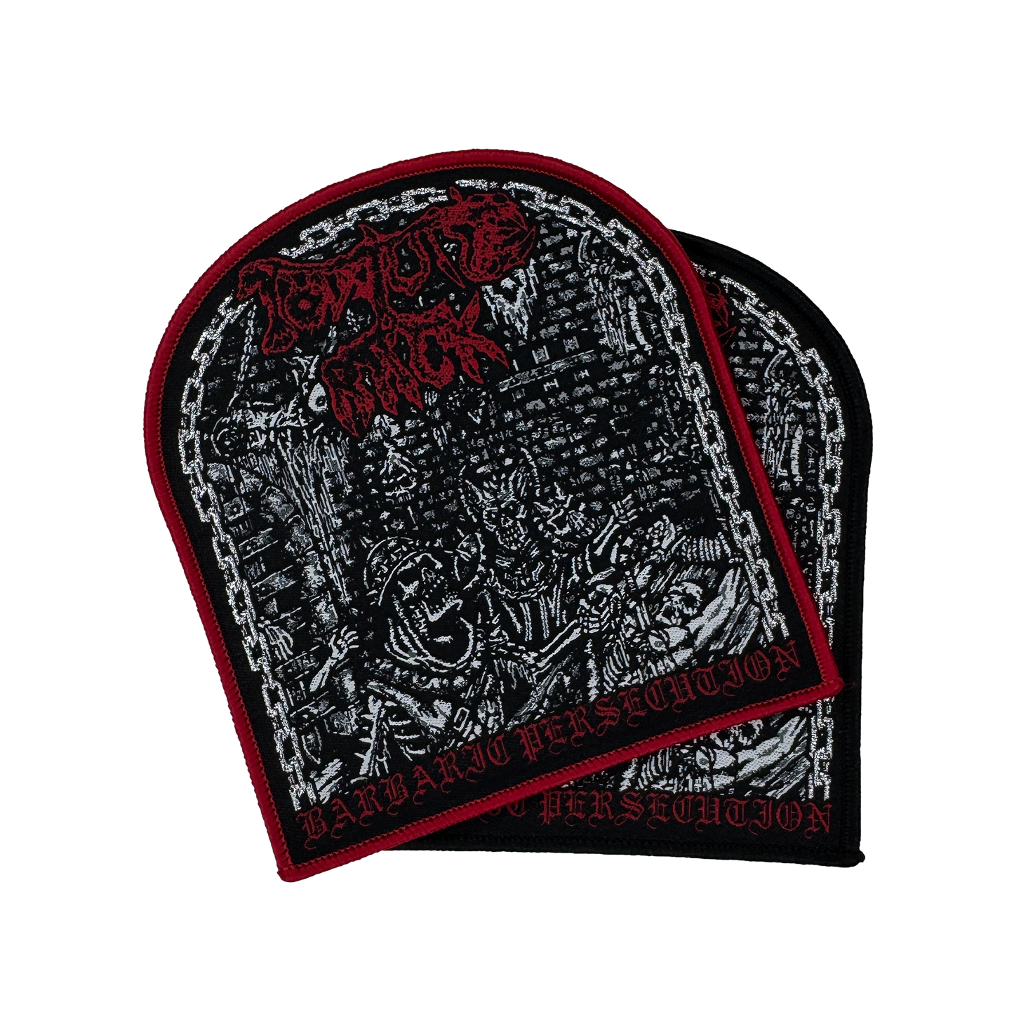 Temporal Dimensions Patches Torture Rack Barbaric Persecution Woven Patches