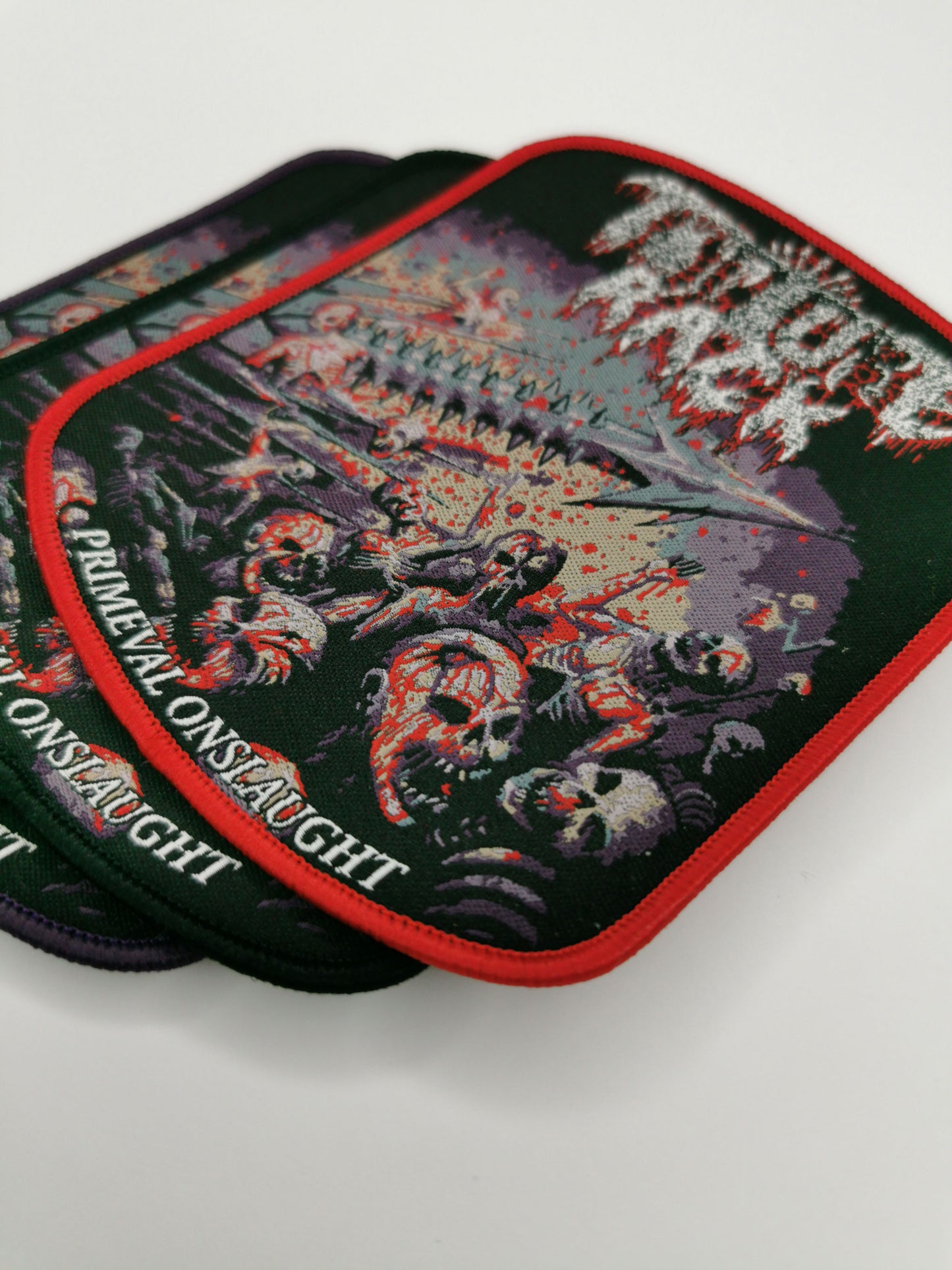 Temporal Dimensions Patches Torture Rack Primeval Onslaught Metal Woven Patches