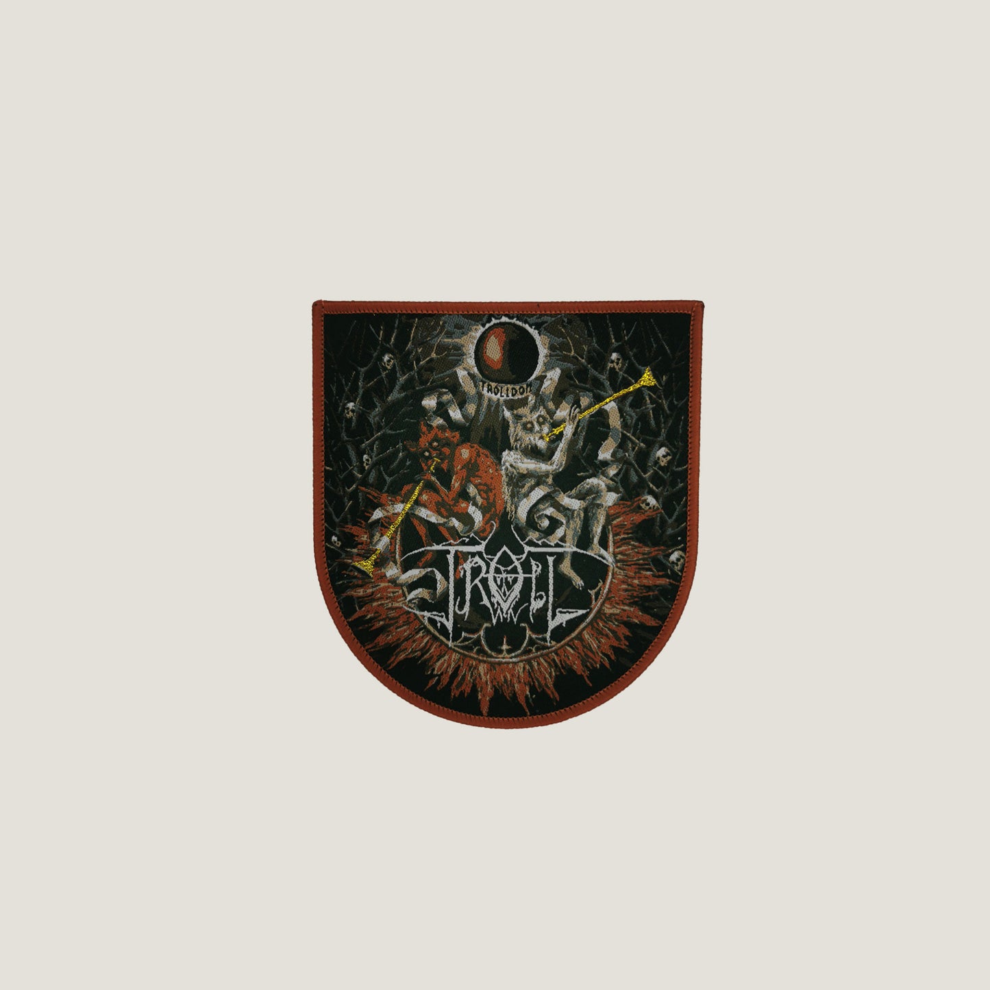 Temporal Dimensions Patches Troll Trolldom Brown Border Woven Patch