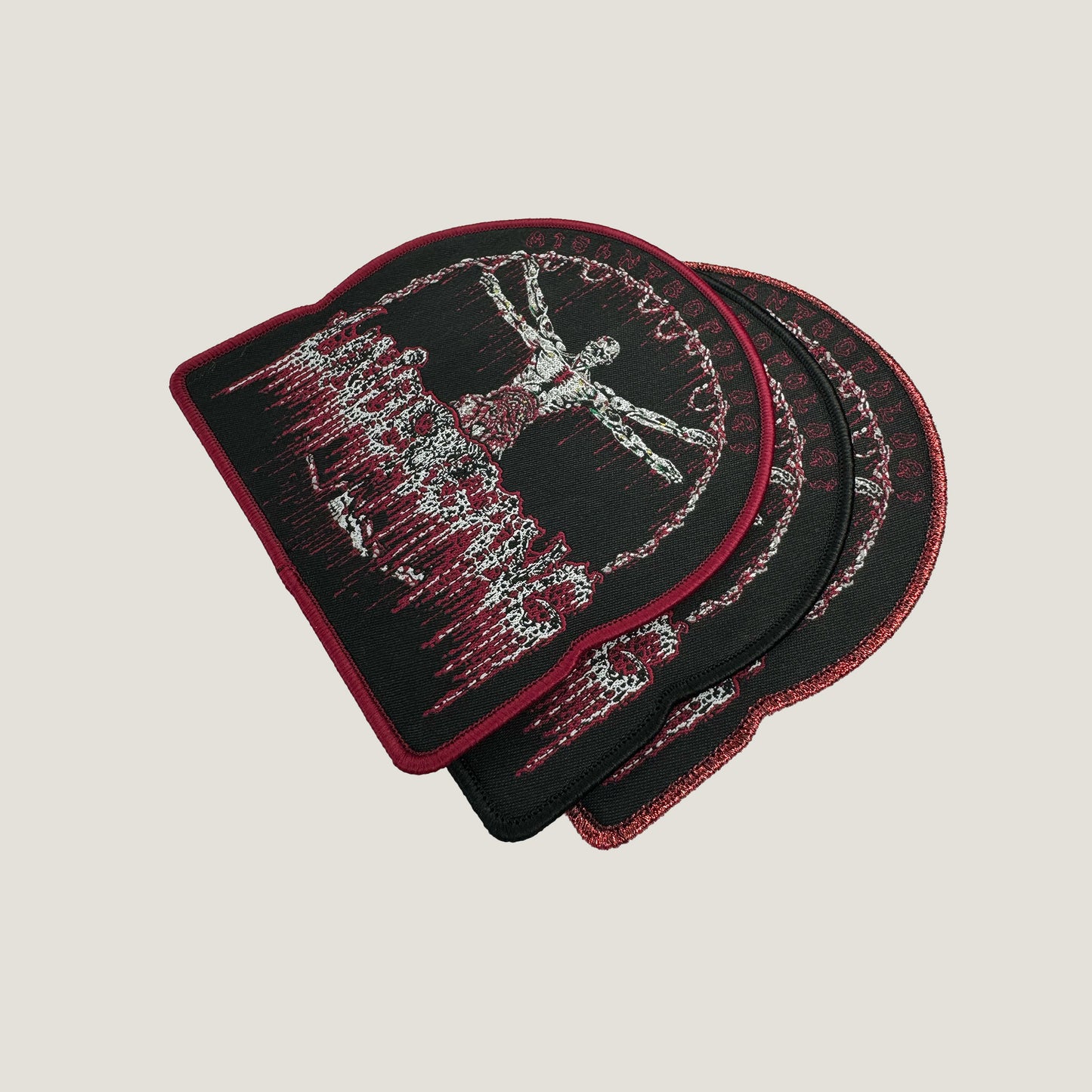 Temporal Dimensions Patches Undergang Misantropologi Metal Woven Patches