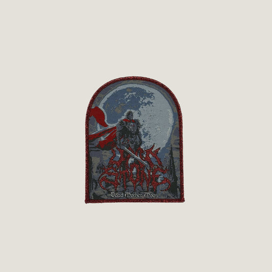 Temporal Dimensions Patches Upon Stone Death Mother Moon Red Glitter Border Woven Patch