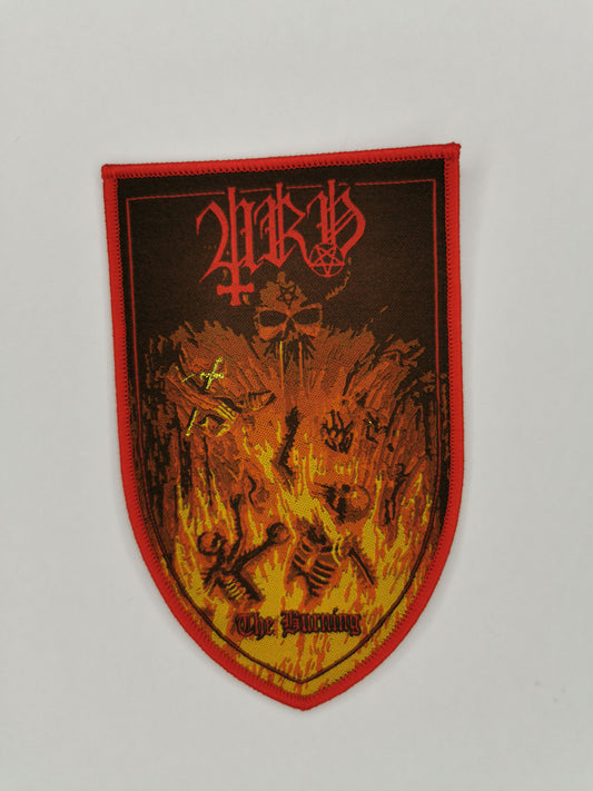 Temporal Dimensions Patches Urn The Burning Red Border Woven Patch