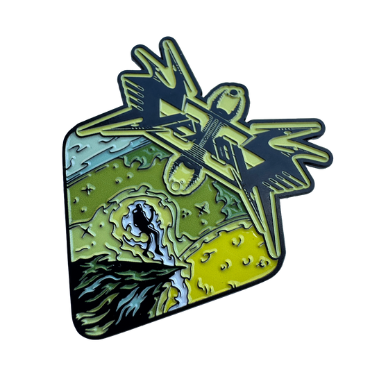 Temporal Dimensions Patches Vektor Outer Isolation Enamel Pin Side