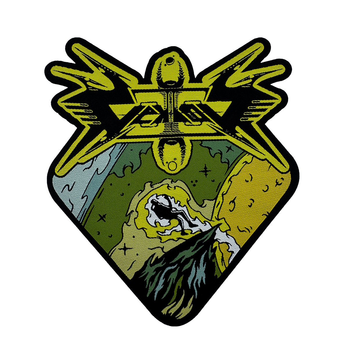 Temporal Dimensions Patches Vektor Outer Isolation Laser Cut Woven Patches