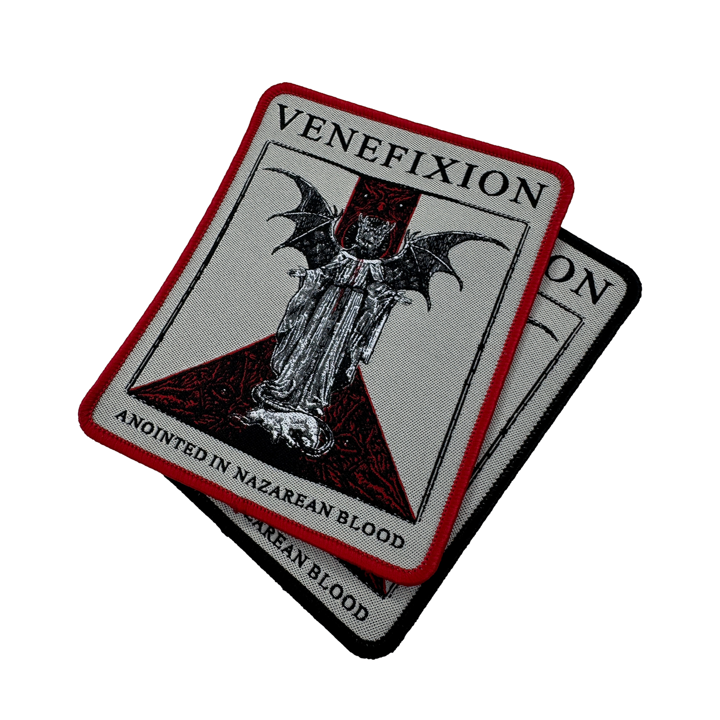 Temporal Dimensions Patches Venefixion Anointed in Nazarean Blood Metal Woven Patches