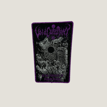 Temporal Dimensions Patches VoidCeremony At the Periphery of Human Realms Purple Glitter Border Woven Patch