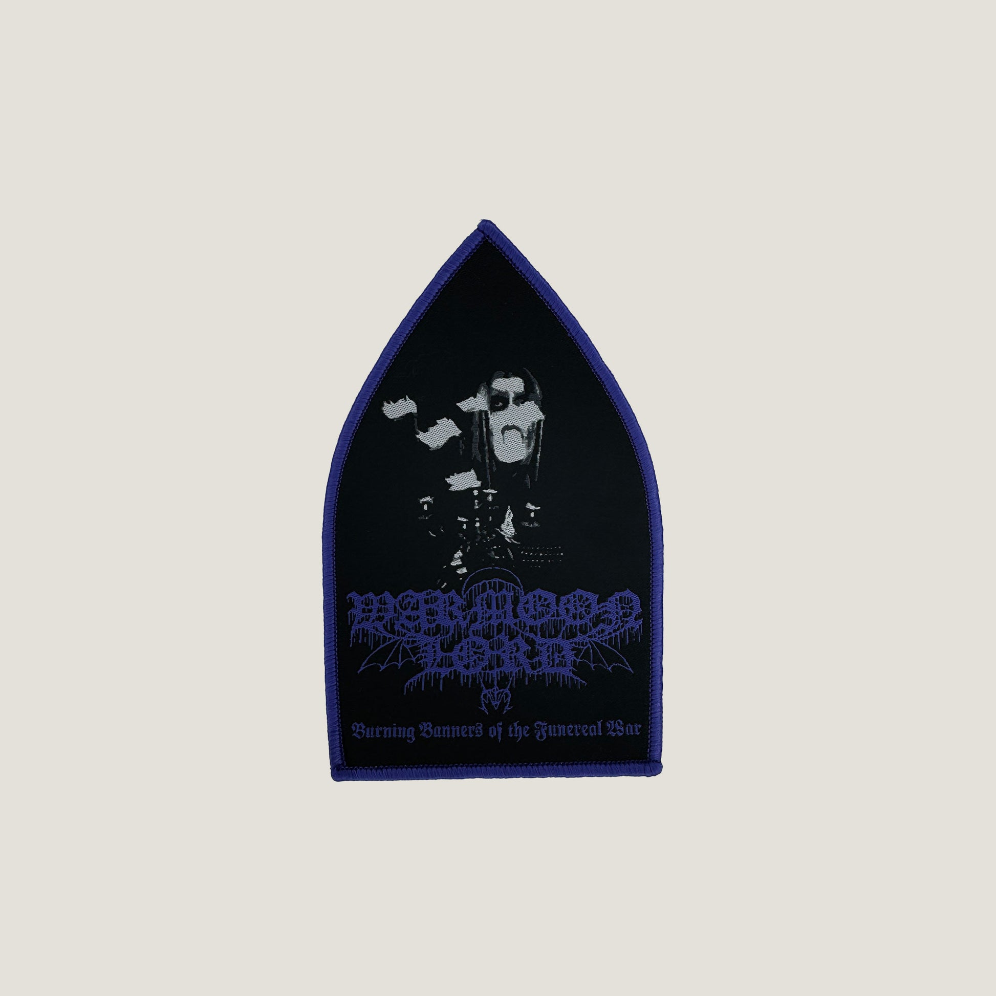 Temporal Dimensions Patches Warmoon Lord Burning Banners of the Funereal War Purple Border Woven Patch