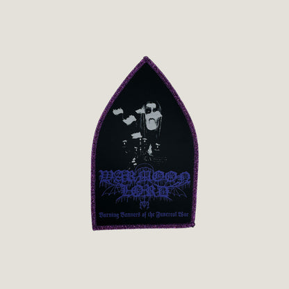 Temporal Dimensions Patches Warmoon Lord Burning Banners of the Funereal War Purple Glitter Border Woven Patch