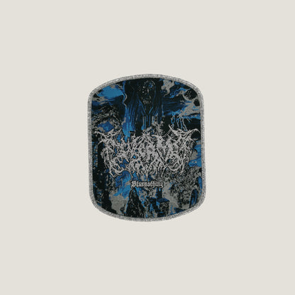 Temporal Dimensions Patches Worm Bluenothing Silver Glitter Border Woven Patch