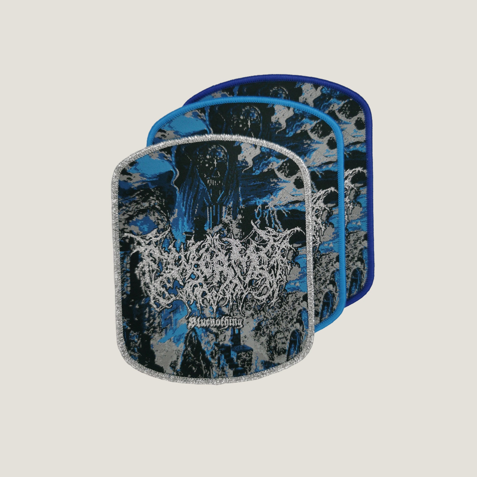 Temporal Dimensions Patches Worm Bluenothing Woven Patches