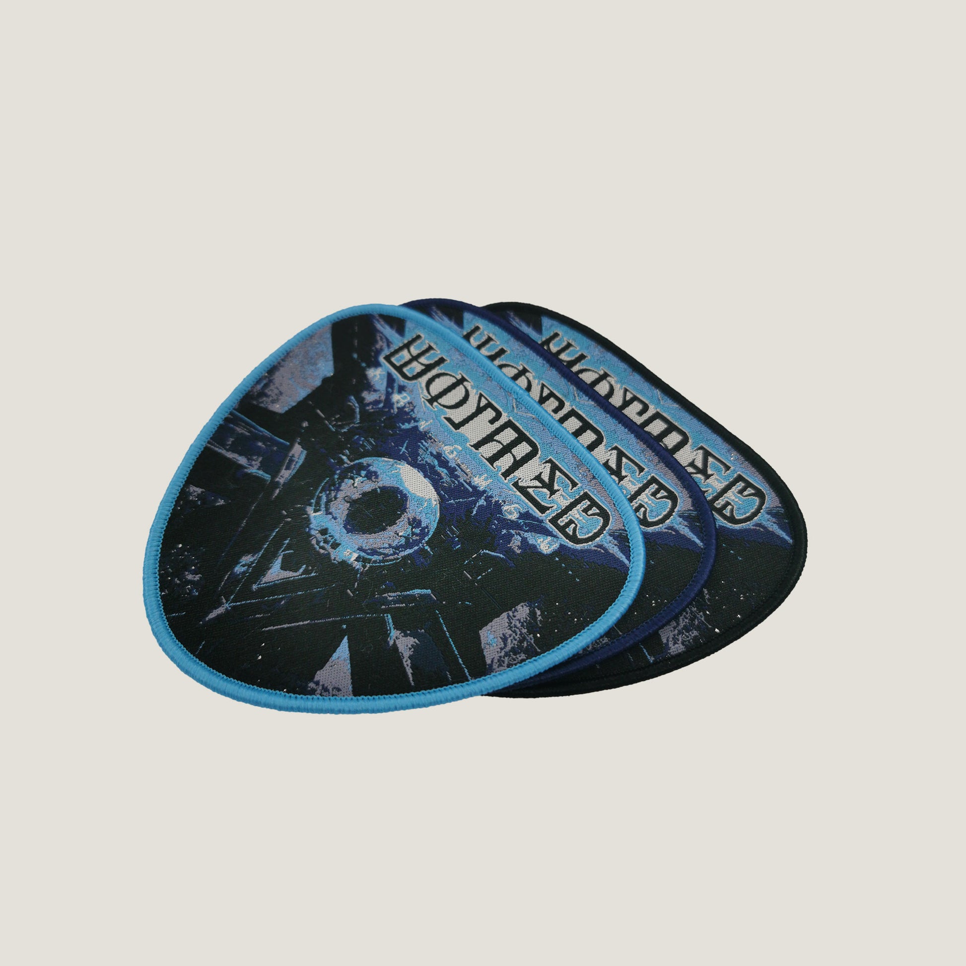 Temporal Dimensions Patches Wormed Krighsu Metal Woven Patches