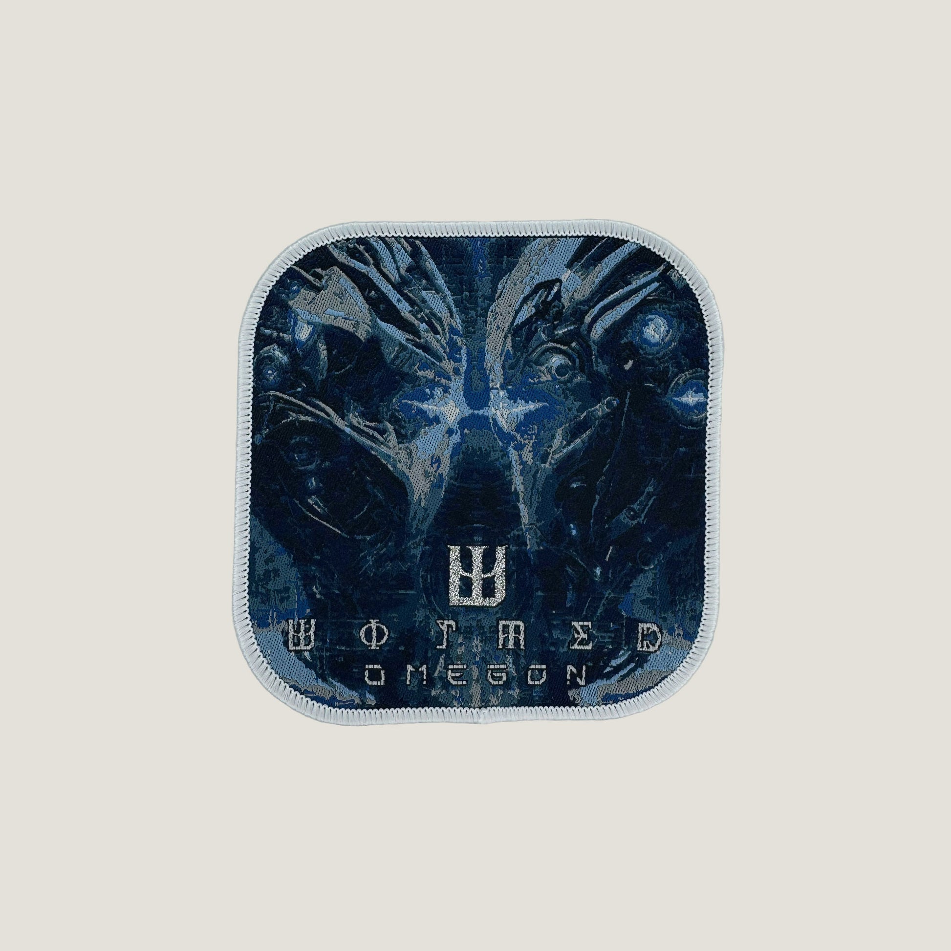 Temporal Dimensions Patches Wormed Omegon White Border Woven Patch