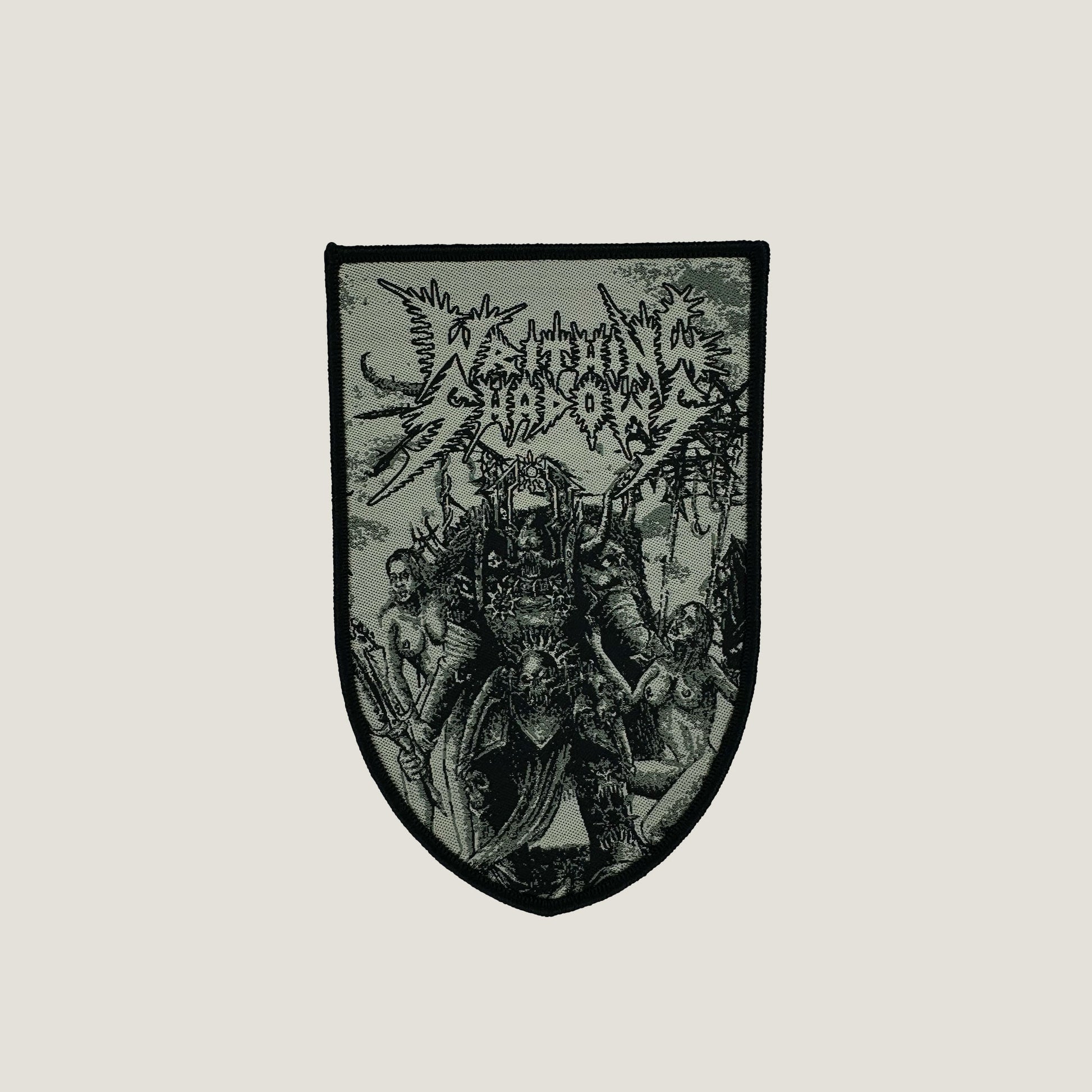 Temporal Dimensions Patches Writhing Shadows Black Border Woven Patch