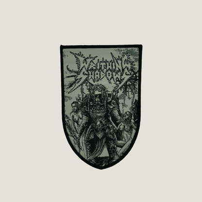Temporal Dimensions Patches Writhing Shadows Black Border Woven Patch
