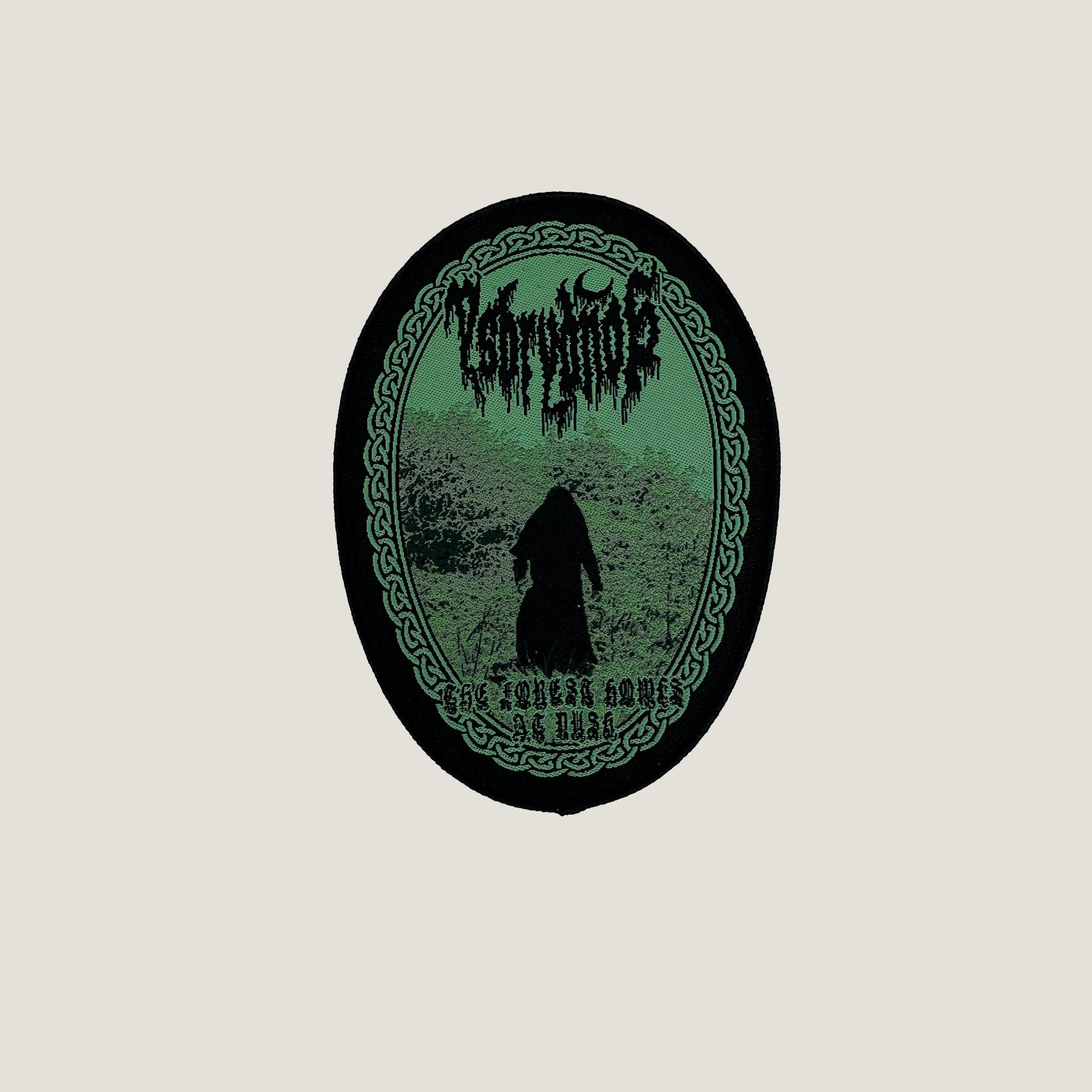 Temporal Dimensions Patches Ysbrydnos The Forest Howls at Dusk Black Border Woven Patch