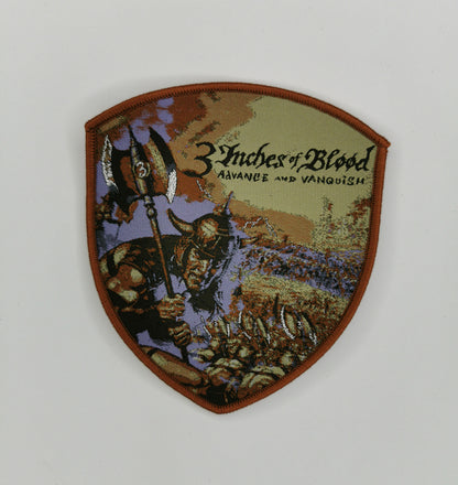 TDP 3 Inches of Blood Advance and Vanquish Brown Border Woven Patch