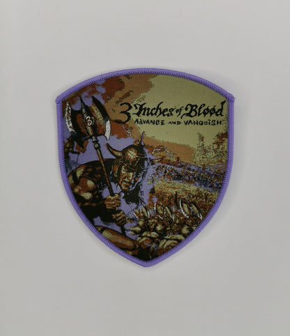 TDP 3 Inches of Blood Advance and Vanquish Purple Border Woven Patch