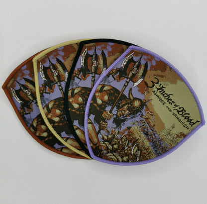 TDP 3 Inches of Blood Advance and Vanquish Metal Woven Patches
