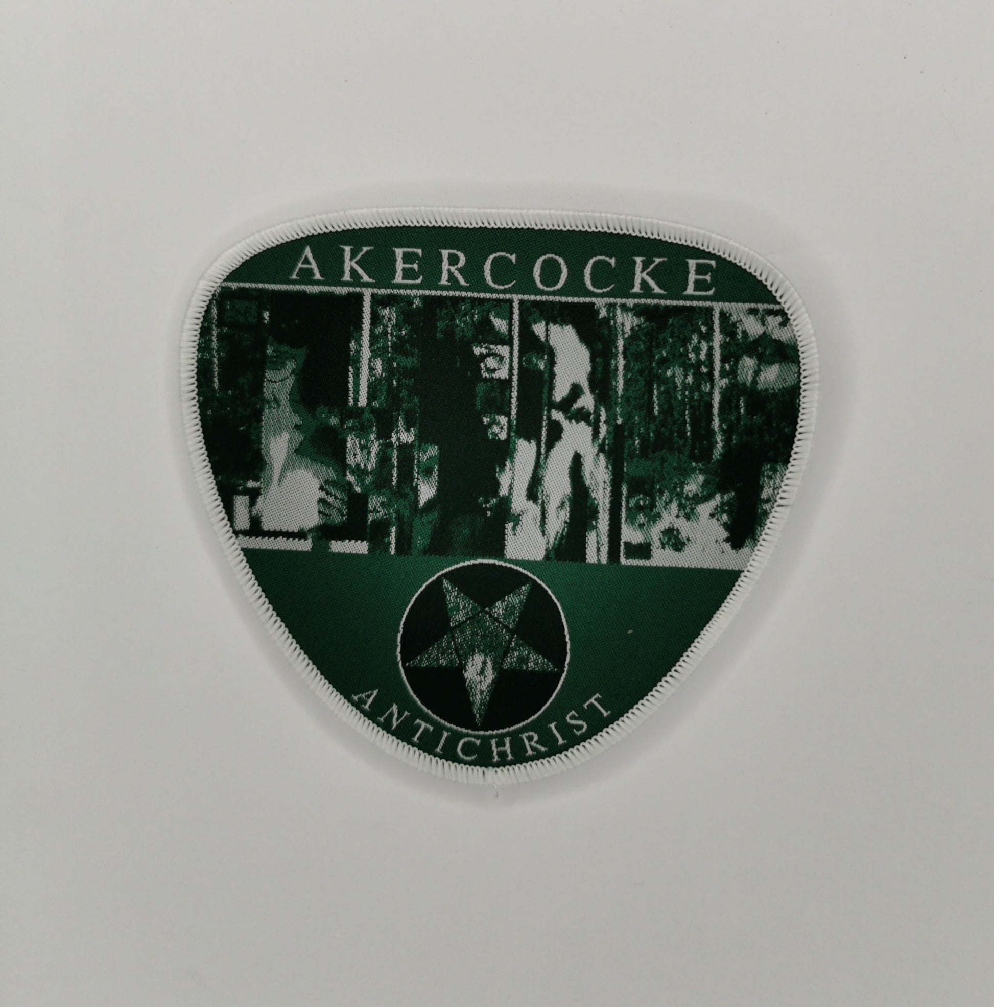 TDP Akercocke Antichrist White Border Woven Patch