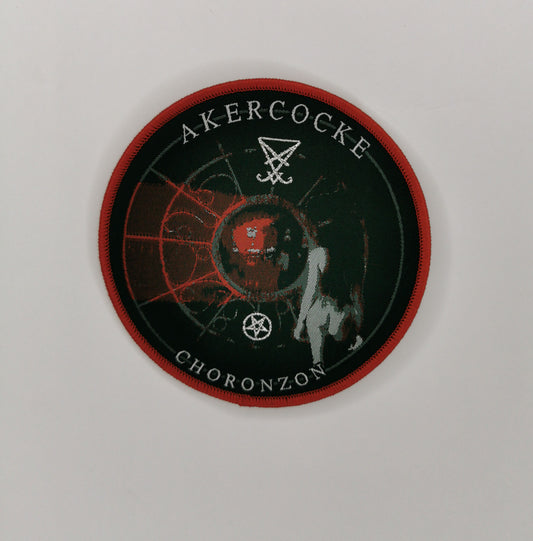 TDP Akercocke Choronzon Red Border Woven Patch