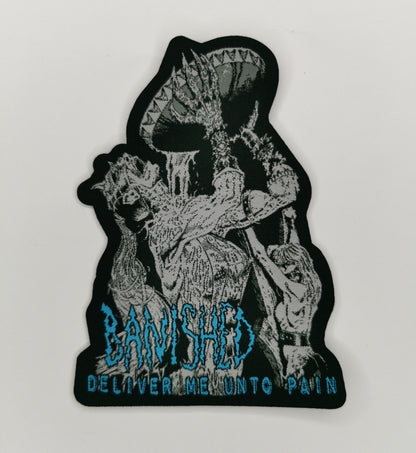 Banished Deliver Me Unto Pain Old School Death Metal Woven Patch