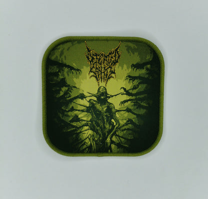 Defeated Sanity Passages into Deformity Dark Green Border Woven Patch Technical Brutal Death Metal