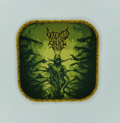Defeated Sanity Passages into Deformity Golden Glitter Border Woven Patch Technical Brutal Death Metal