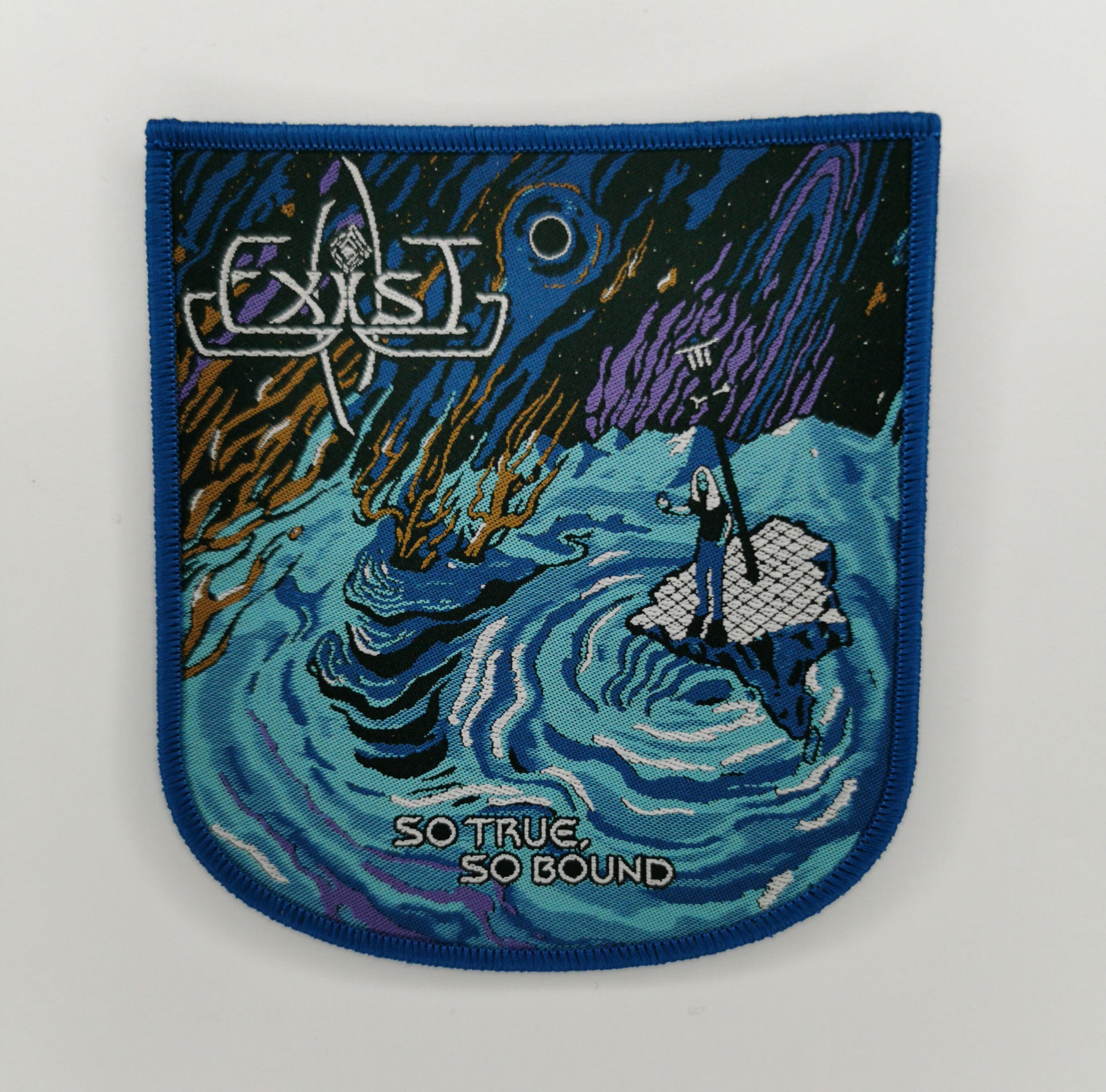 Exist So True So Bound Dark Blue Border Woven Patch American Progressive Metal