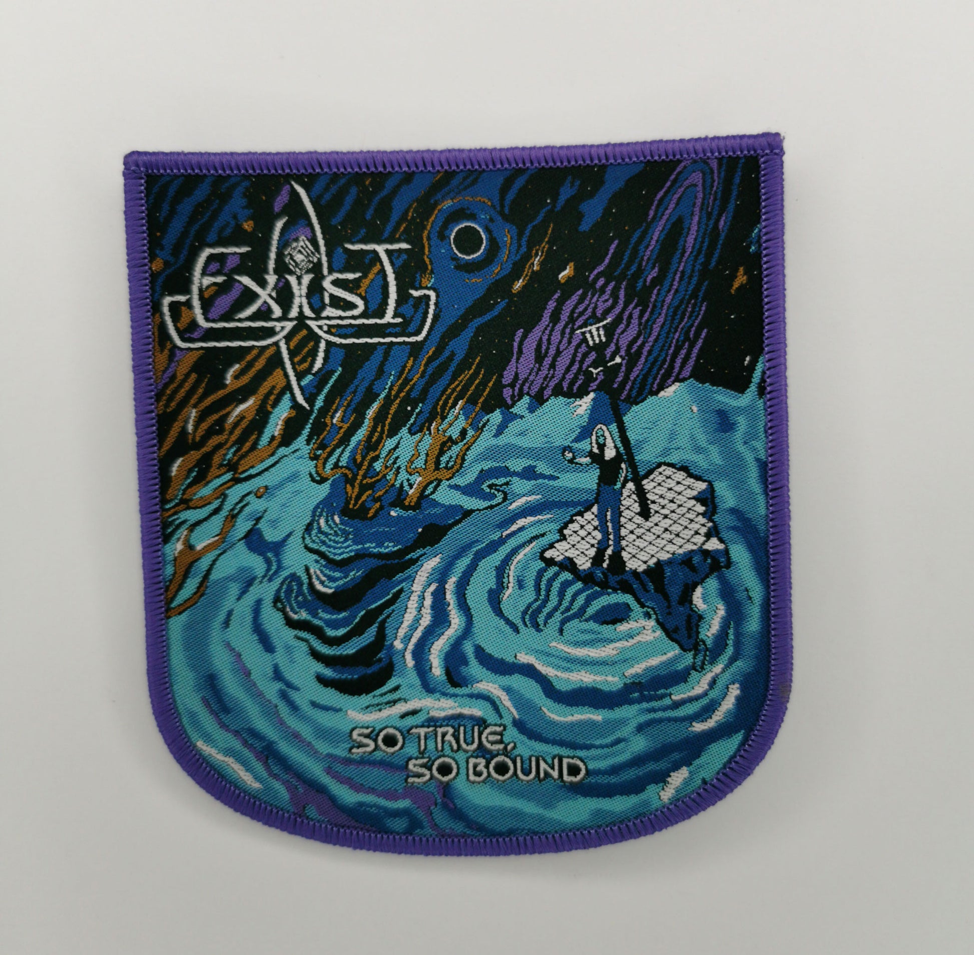 Exist So True So Bound Purple Border Woven Patch American Progressive Metal
