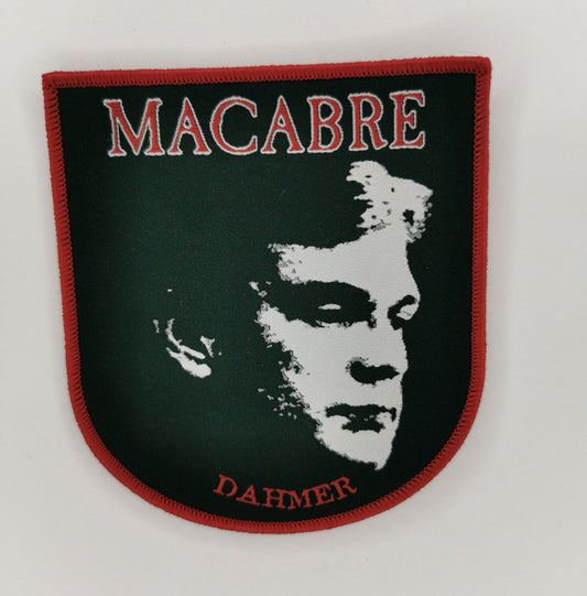 Macabre Dahmer Red Border Woven Patch American Thrash/Death Metal/Grindcore